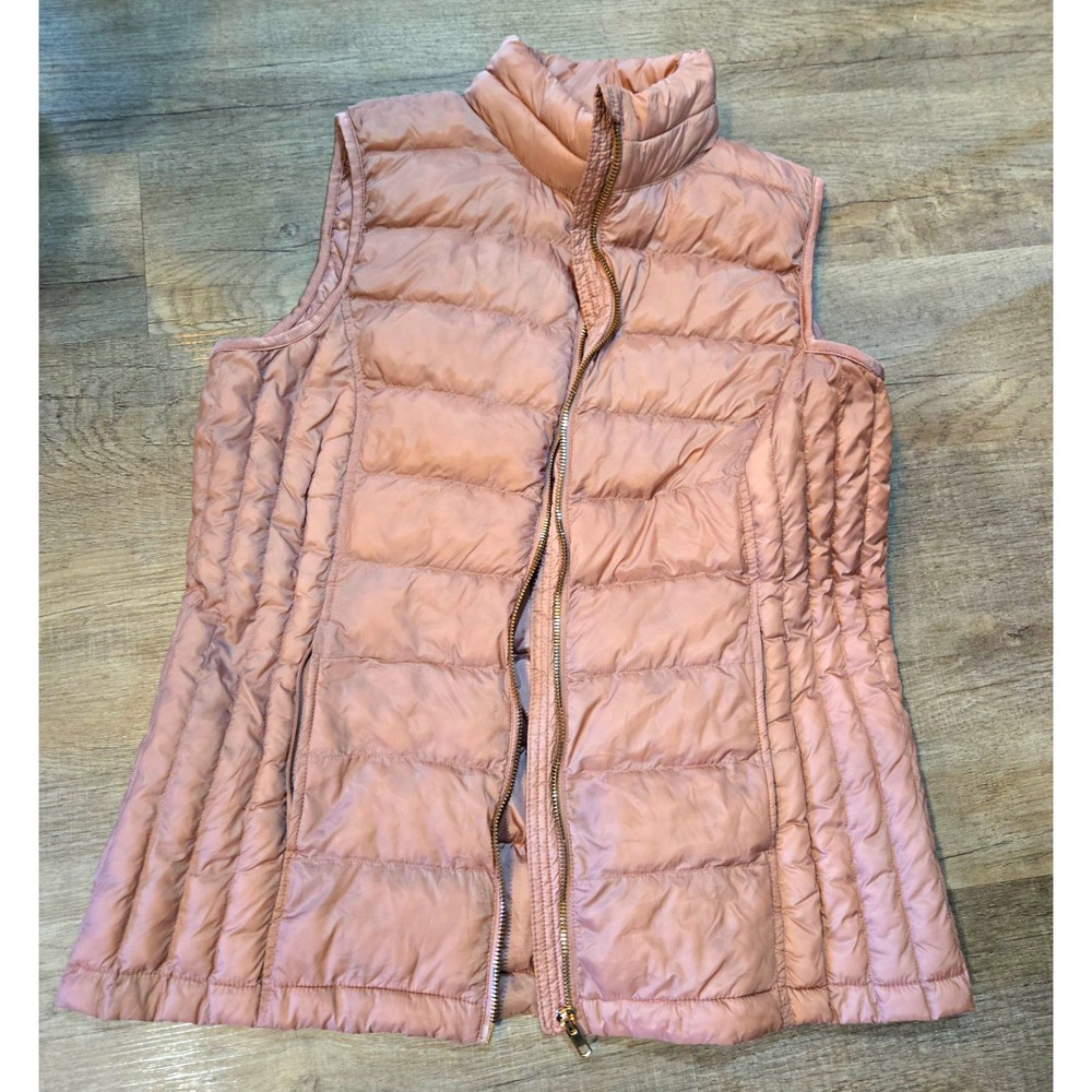 32 Degrees Heat Womens Pink Quilted Puffer Vest Full Zip Size M